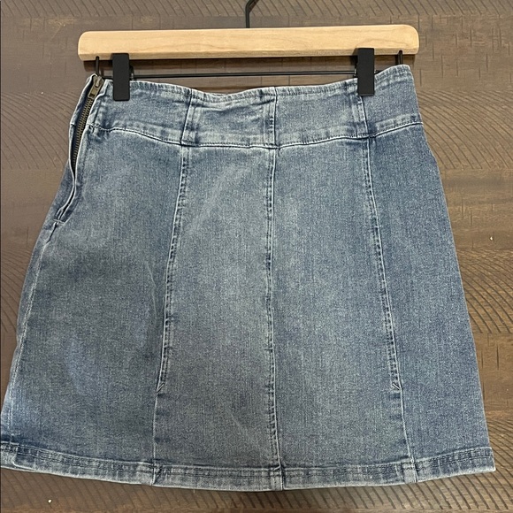 Pink Lily Denim Blue Mini Skirt - Picture 2 of 4